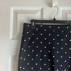 Old Navy Bodycon Pencil Skirt Black and White Polka Dots Size Medium